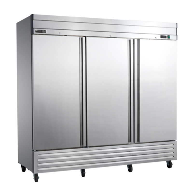 Maxx Cold MVR-72FDHC V-Series 81-Inch 3-Door Reach-In Refrigerator