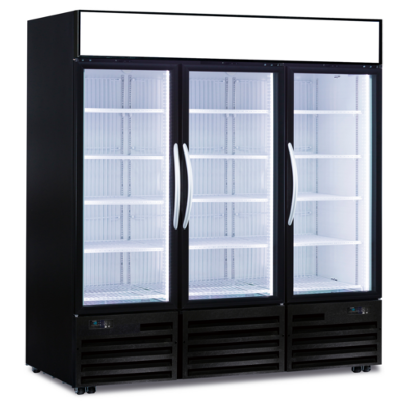 Minus Forty 72-UTGF 78-Inch Three-Door Merchandising Display Freezer