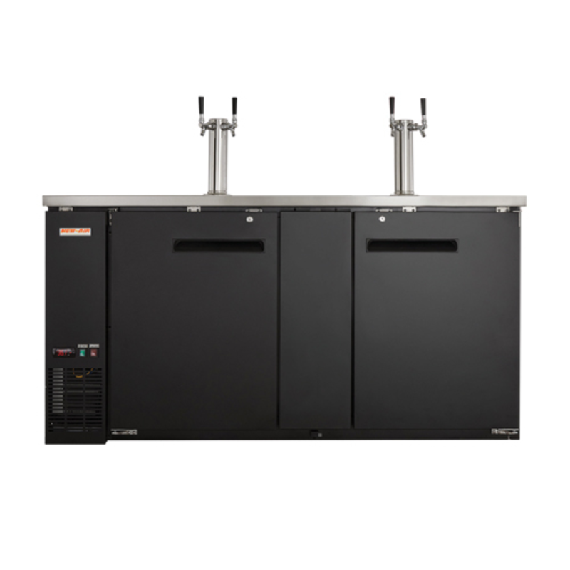 New Air NBD-69-SB 69-Inch Commercial Draft Beer Cooler with Talos Towers