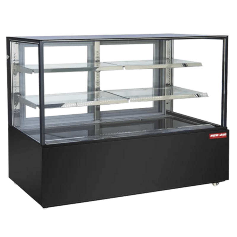 New Air NDC-59-SG 59" Square Glass Full-Service Refrigerated Display Case