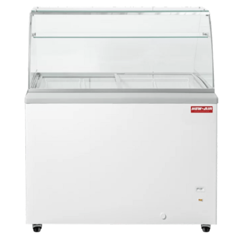 New Air NIF-41-DC 41" Commercial Flat Glass Ice Cream Dipping Cabinet