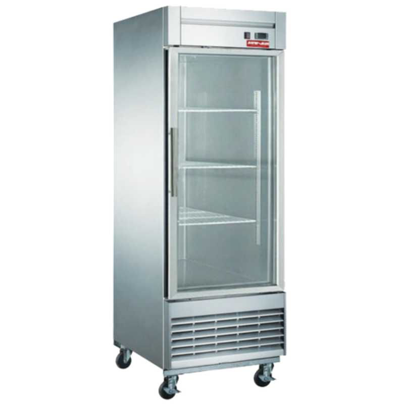 New Air NSGF-28-H Single Glass Door Reach-In Freezer, 27.5-Inch