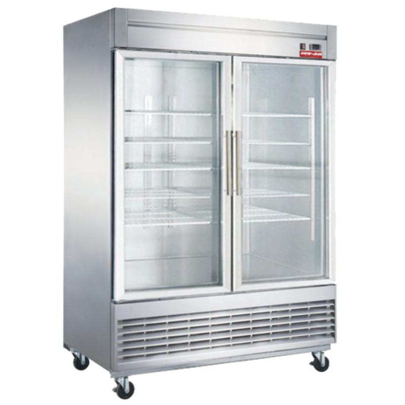 New Air NSGF-55-H 55-1/8" Commercial 2-Door Glass Display Freezer