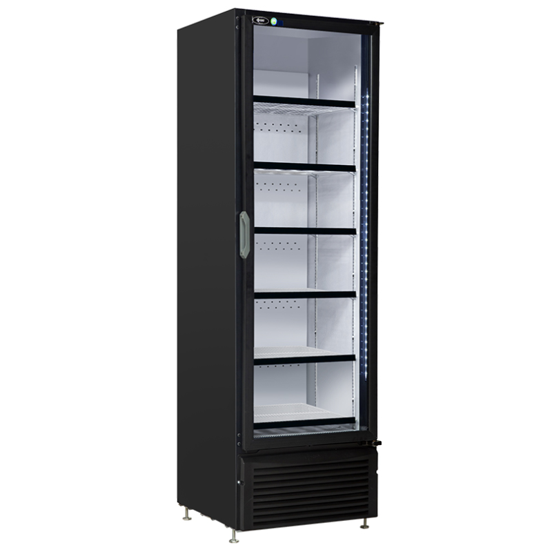 QBD CD20-HC/RX 24-Inch Black Upright Pharmacy Cooler with Glass Door