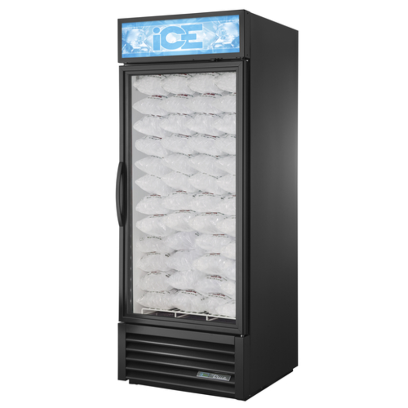True GDIM-26NT-HC~TSL01 30-Inch Single-Section Glass Door Ice Merchandiser