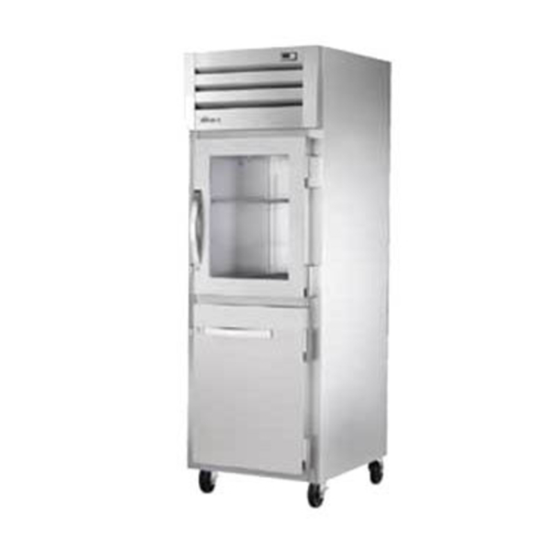 True Refrigeration STG1R-1HG/1HS-HC 27.5" Single-Section Reach-In Refrigerator with Half Doors