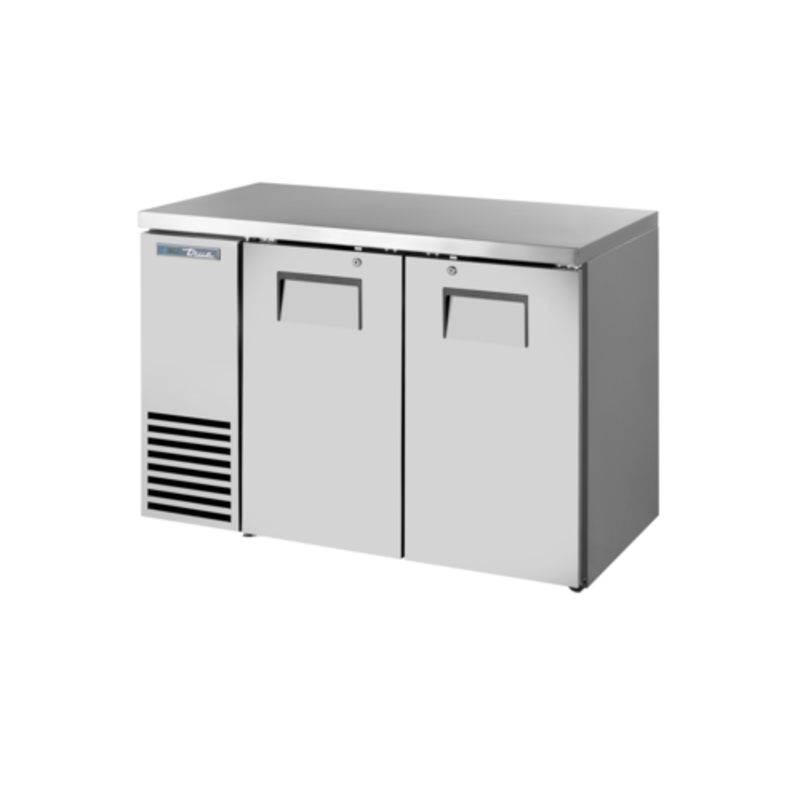 True Refrigeration TBB24-48-2S-Z1-SFT-S-1 48-1/8" Stainless Steel Solid Door Back Bar Refrigerator