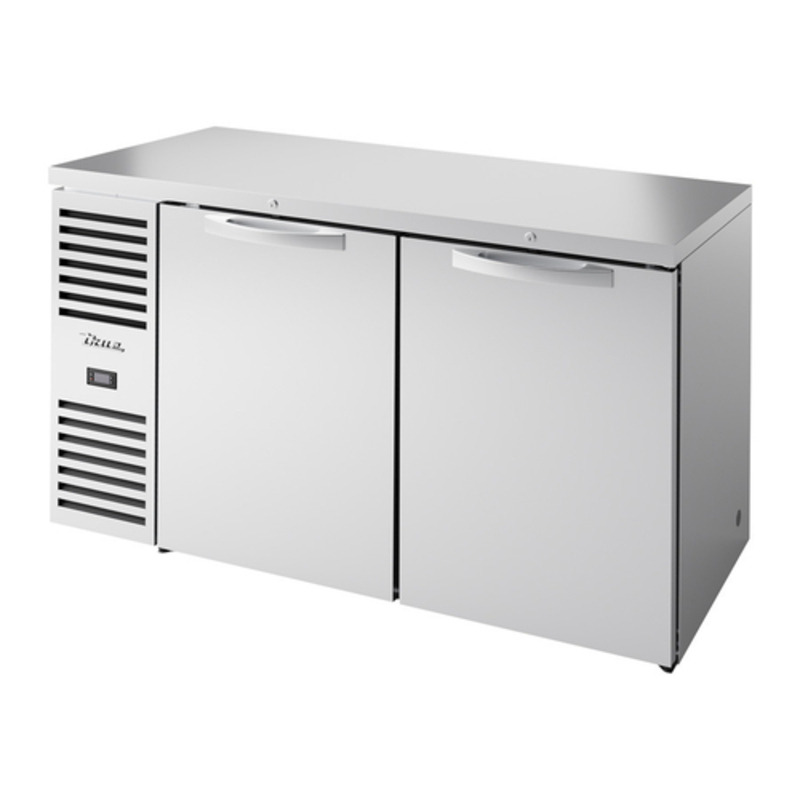 True Refrigeration TBR60-RISZ1-L-S-SS-1 60-Inch Two-Section Commercial Back Bar Cooler