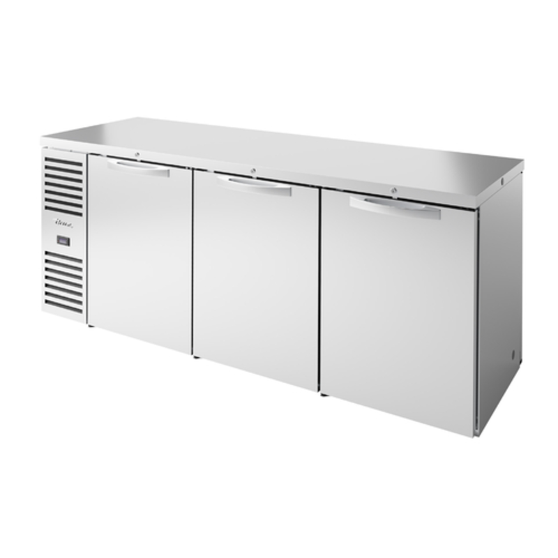 True TBR84-PTSZ1-L-S-SSS-SSS-1 84" Pass-Thru Back Bar Refrigerator