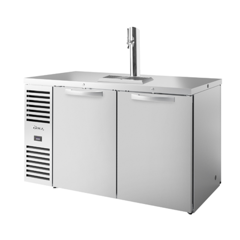 True TDR60-PTSZ1-L-S-SS-SS-1 60" Stainless Steel Pass-Through Draft Bar Cooler