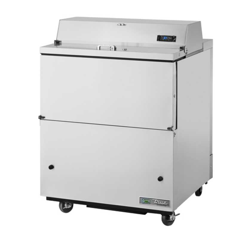 True TMC-34-S-SS-HC 8-Crate All-Stainless Mobile Milk Cooler Station