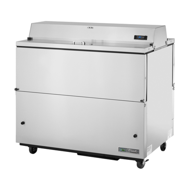 True Refrigeration TMC-49-S-DS-SS-HC 49" Stainless Steel Dual-Sided Mobile Milk Cooler