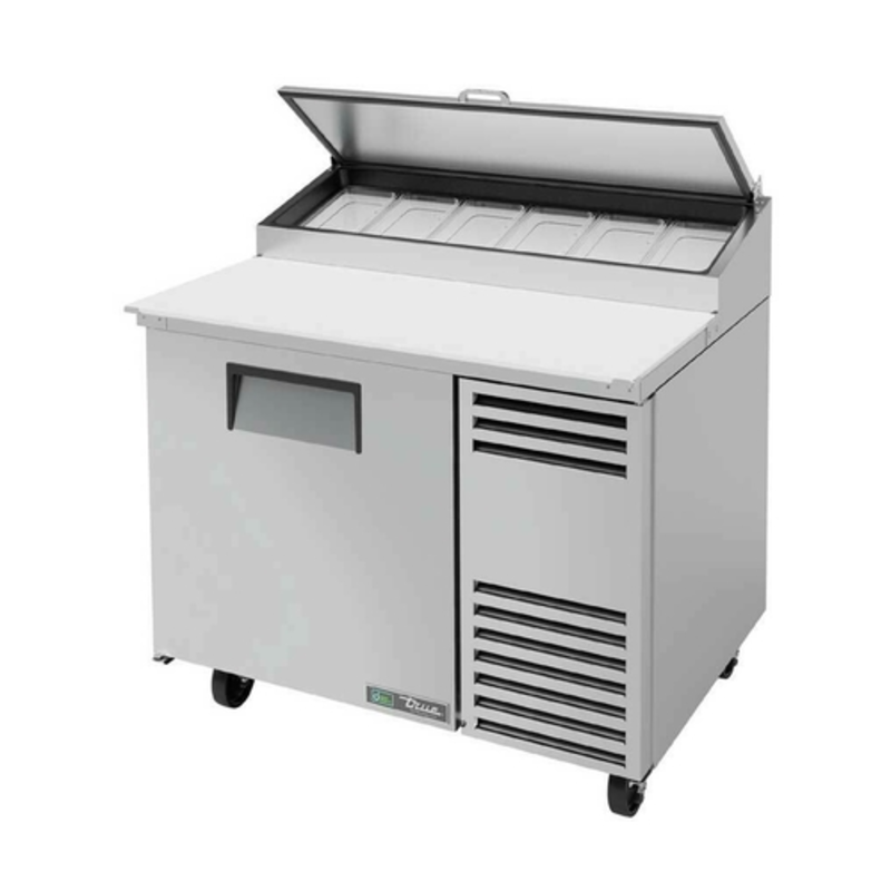 True TPP-AT-44-HC 44-5/8" Commercial Pizza Prep Refrigerator with Solid Door