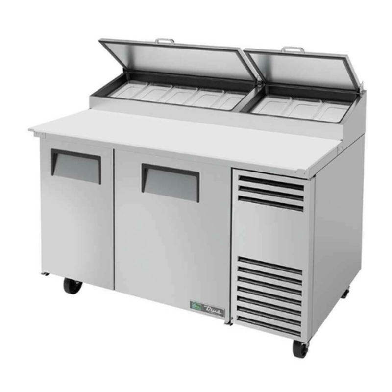 True TPP-AT-60-HC 60-Inch 2-Door Refrigerated Pizza Prep Station