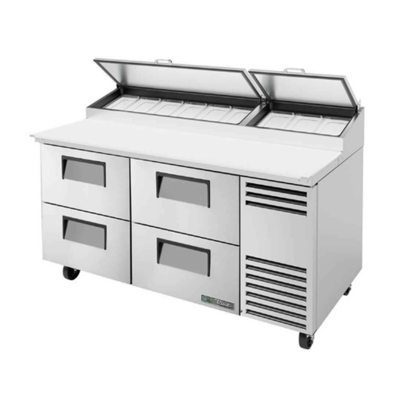 True TPP-AT-67D-4-HC 67.38" 4-Drawer Pizza Prep Table