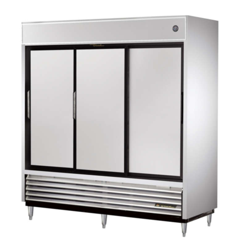 True TSD-69-HC 78.13-Inch Reach-In Refrigerator with Solid Sliding Doors