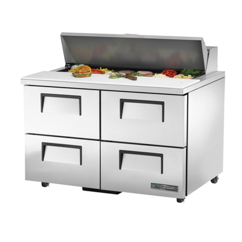 True TSSU-48-12D-4-HC 48.38" Four-Drawer Refrigerated Sandwich & Salad Prep Unit