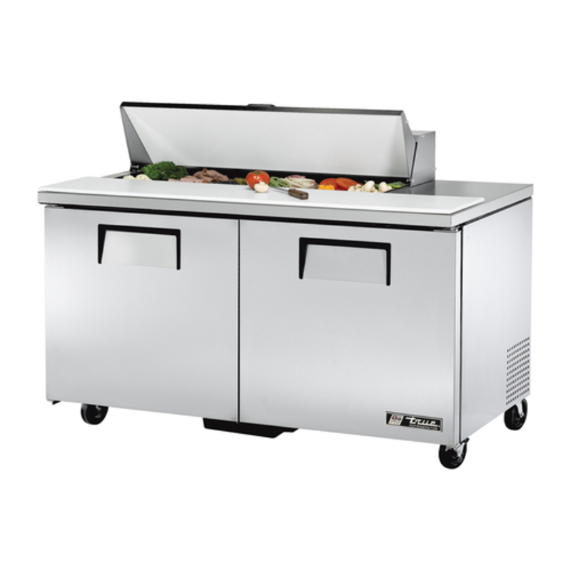 True Refrigeration TSSU-60-12-HC 60.38-Inch Solid Door Sandwich Prep Table