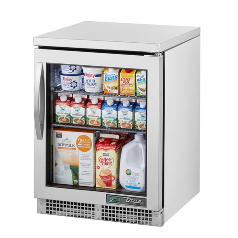 True TUC-24G-HC~FGD01 Compact 24-Inch Glass Door Undercounter Refrigerator