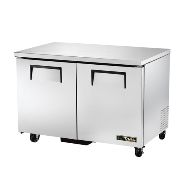 True 48-Inch Solid 2-Door Commercial Undercounter Freezer TUC-48F-HC