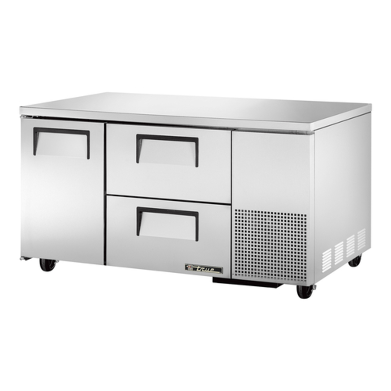 True TUC-60-32D-2-HC 60.25-Inch Deep Undercounter Fridge with Door and Drawers