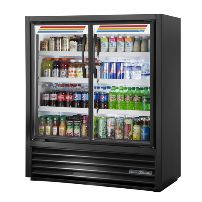 True TVM-48SL-54-HC~VM01 47-Inch Slim Line 2-Door Visual Merchandiser Refrigerator