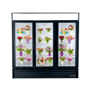 Refurbished True GDM-72 3-Door Floral Merchandising Cooler - 78.1"