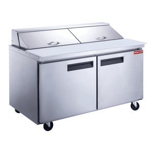 New Air NPT-060-SA 60-Inch Stainless Steel Sandwich & Salad Prep Refrigerator