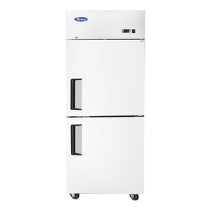 Atosa MBF8007GR 28.75-Inch Top-Mount Reach-In Freezer with Two Half-Doors