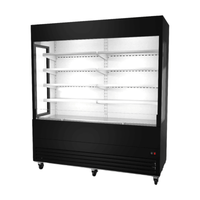 Ancaster AFE-OC-72G 72-Inch Glass Sided Open Merchandiser Refrigerator