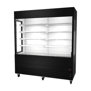 Ancaster AFE-OC-72G 72-Inch Glass Sided Open Merchandiser Refrigerator