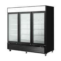 EFI F3-82GDVC Versa-Chill 82-Inch Three-Door Glass Display Freezer