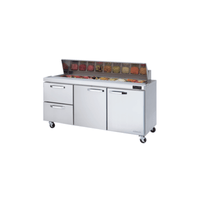 Blue Air BLPT72-D2L-HC 72" Commercial Sandwich and Salad Prep Table