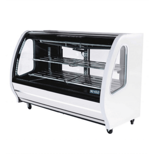 Imbera Pro-Kold DDC80W 74.29" Curved Glass Refrigerated Deli Case, White