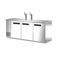EFI CBBSDD3-90CC 90.5-Inch 3-Door Stainless Steel Direct Draw Keg Cooler