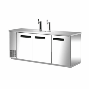 EFI CBBSDD3-90CC 90.5-Inch 3-Door Stainless Steel Direct Draw Keg Cooler