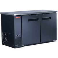 New Air NBB-60-SB 59-Inch Solid Door Commercial Back Bar Refrigerator