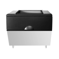 Atosa CYR700P commercial stainless steel ice bin with 700 lb capacity for efficient beverage service.