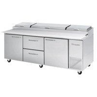 Blue Air BAPP93-D2M-HC 93-Inch 2-Door 2-Drawer Commercial Pizza Prep Table