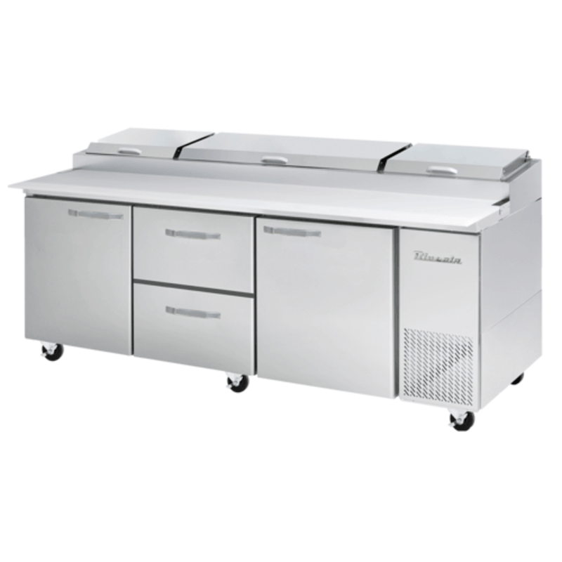 Blue Air BAPP93-D2M-HC 93-Inch 2-Door 2-Drawer Commercial Pizza Prep Table