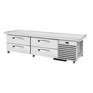 True TRCB-79-86-HC~SPEC3 86.25" Spec Series Refrigerated 4-Drawer Chef Base