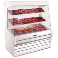 Howard-McCray SC-OM30E-6L-LED 75-Inch Open Refrigerated Meat Merchandiser