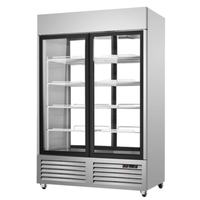 New Air NSGR-48-PT 83.7 Cu. Ft. Commercial Pass-Through Glass Door Cooler