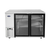 Atosa MBB59GGR 57.8" Glass Door Commercial Back Bar Cooler