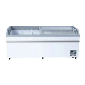 XS-700YX Curved Glass Top Chest Freezer - 79" Width Calgary Commercial Refrigeration