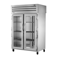 True Refrigeration STR2RPT-2G-2S-HC 52.63" Dual-Sided Pass-Thru Commercial Refrigerator