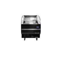 Atosa ATHOM-28 27-5/8" Wide Black Open Refrigerated Merchandiser