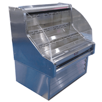 Howard-McCray SC-OS30E-5C-S-LED 63" Stainless Steel Open Refrigerated Display Case