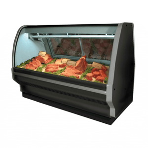 Howard-McCray SC-CMS40E-4C-BE-LED 51.5" Curved Glass Red Meat Deli Display Case