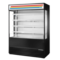 True TOAM-60GS-HC~TSL01 60" Glass-Sided Open Air Cooler Merchandiser